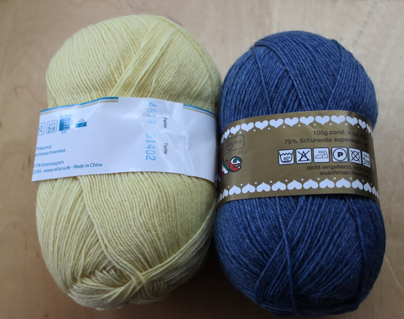 REL-43   Strumpf-/Sockenwolle  Uni 100g